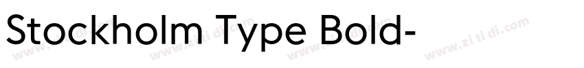 Stockholm Type Bold字体转换
